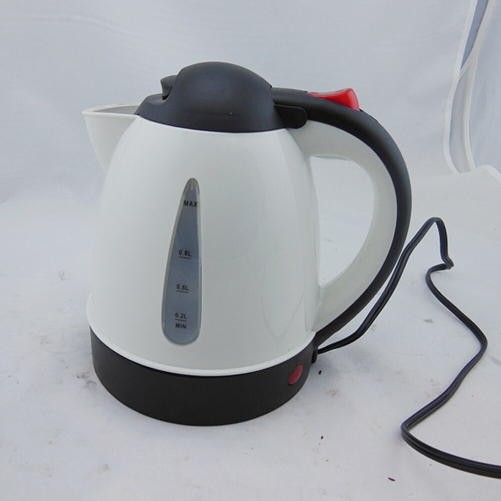1 tetera eléctrica de 12V 1.0L, tetera de té para coche, rápida y bastante hirviendo, protección de apagado automático, accesorios de cocina