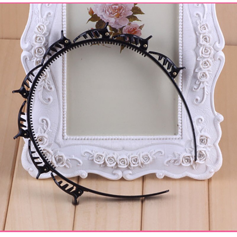 Stylizacja opaska robić włosów dwuwarstwowa grzywka klip przybory fryzjerskie leniwy splecione włosy obręcz opaska robić włosów z klipsem robić zębów