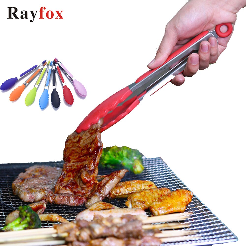 Cooking Tools Kitchen Accessories Stainless Steel Food Clip with Silicone Cover Handle Kitchen Utensils Gadgets Goods Cozinha BQ