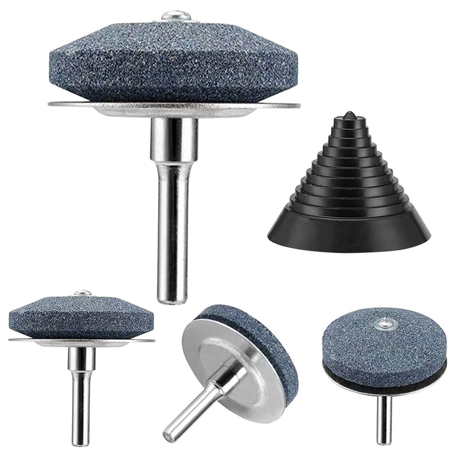 Blade Sharpener Kit Tools Steel Backing Accessories Universal With Balancer Whetstone Portable Cut Garden Lawn Mower Durable