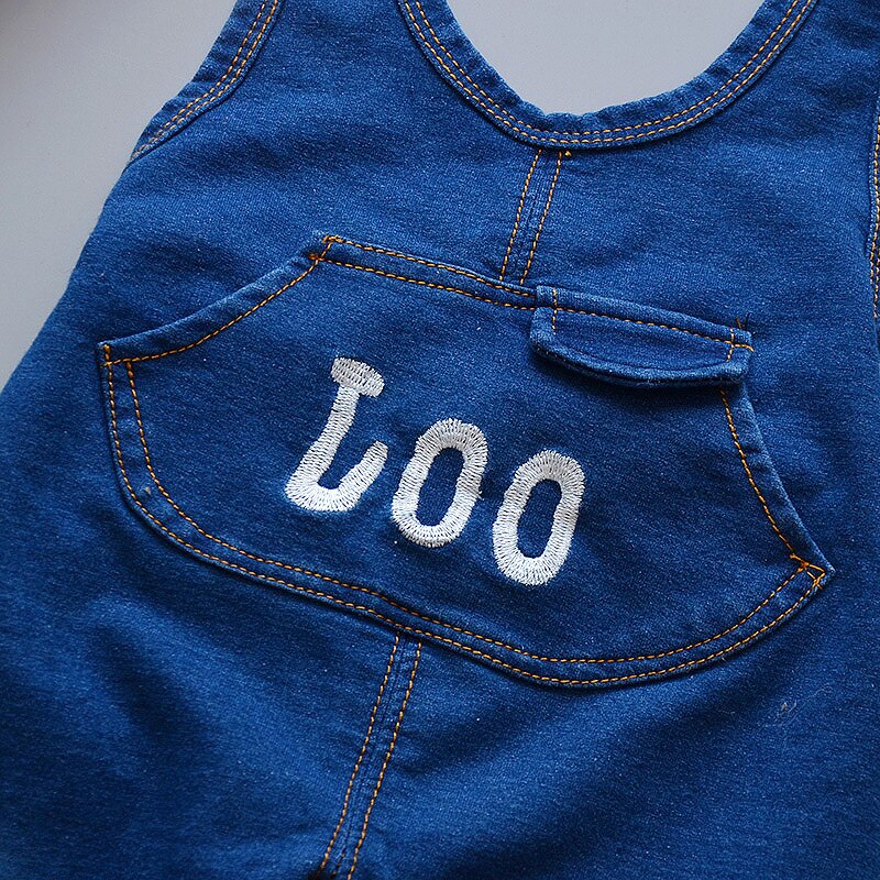 2019 nuovo bambino di modo del ragazzo e una ragazza tuta di vendita calda bambini camici del denim dei bambini del ragazzo dei jeans mutanda delle ragazze dei jeans pantaloni