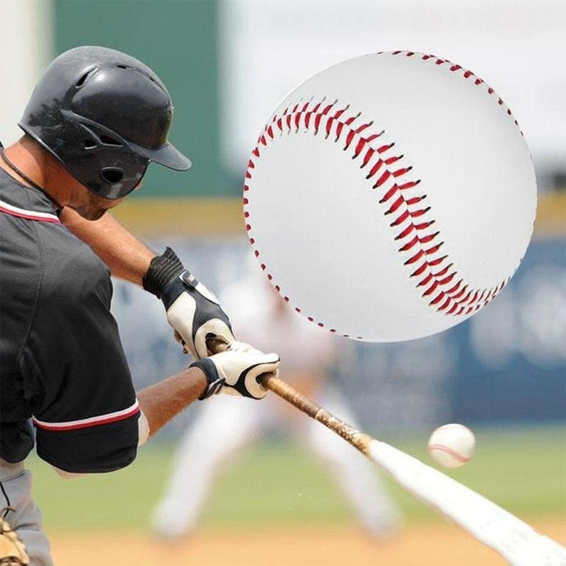 高品質 8 "手作り野球pvcアッパー隆起縫い目ボール野球ボール運動トレーニングcorkbaseballゴムインナーJ9L6