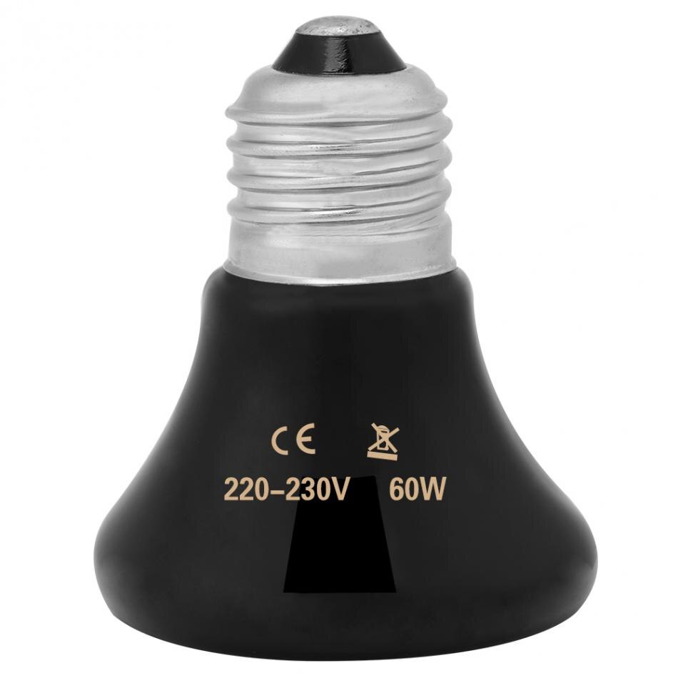 Mini Huisdier Verwarming Gloeilamp 50 W/60 W/75 W/100 W Infrarood Keramische Emitter Huisdier heater Lamp Reptiel Gloeilamp