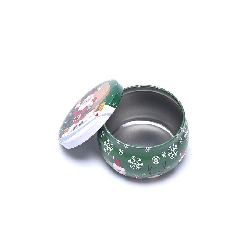 Botes de lata fabricación de velas para Navidad, recipientes para decoraciones navideñas, caja de almacenamiento de , Caja Sellada a prueba de humedad, 1 ud.