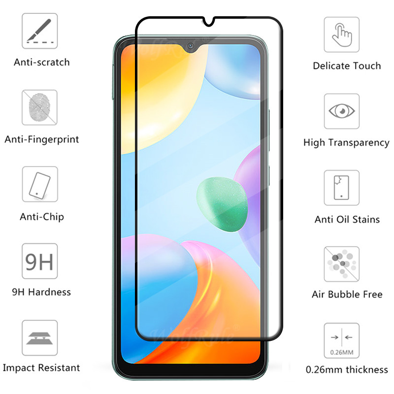 4-in-1 For Xiaomi Redmi 10C Glass For Redmi 10C Tempered Glass 9H Full Protective Screen Protector For Redmi 10 C 10C Lens Glass