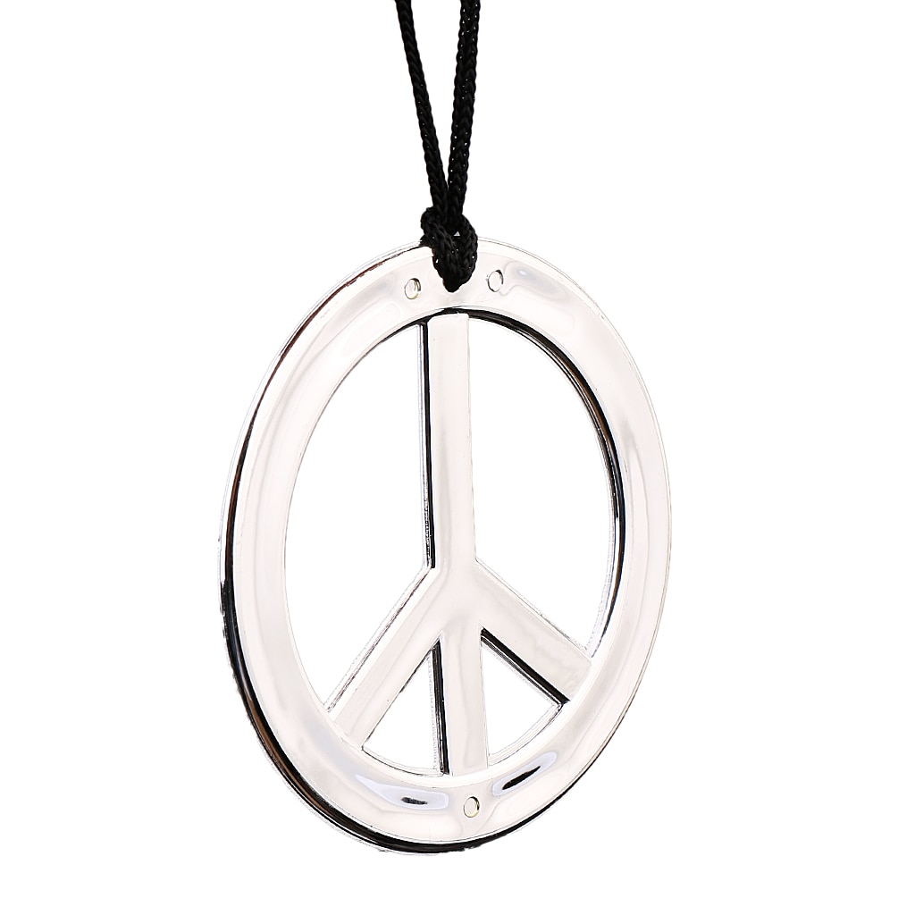 Hippy 60s 70s Headbands with Glasses Necklace Fancy Dress Costume Accessory for Men