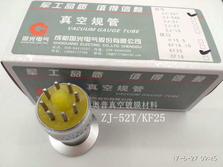 ZJ-54D KF25 ZJ-52KF25 Flange Interface Metal Vacuum Gauge Thermocouple Gauge