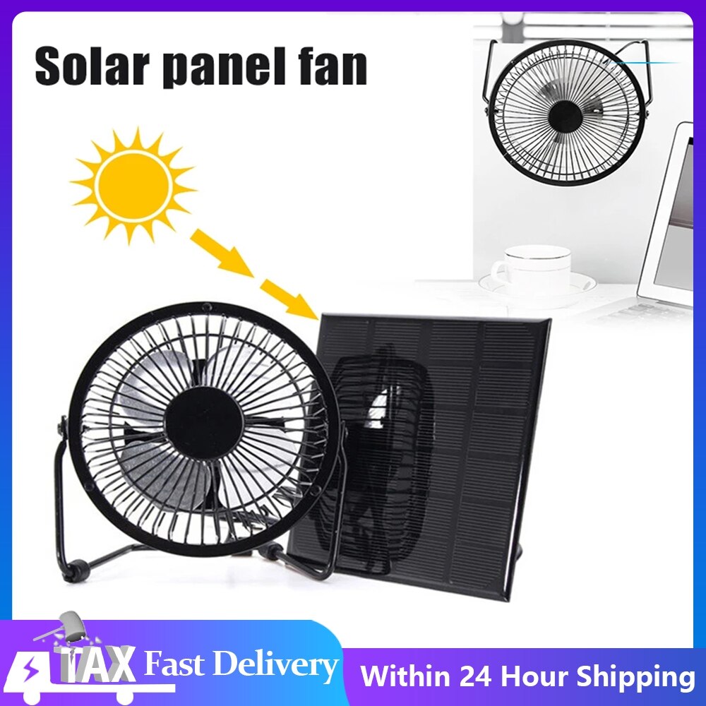 4,5 W Usb Zonnepaneel Aangedreven Mini Draagbare Ventilator Voor