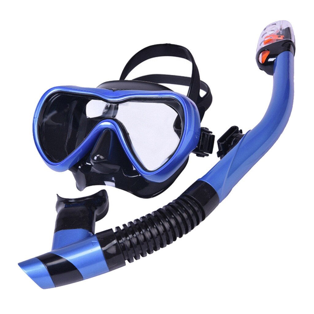 Scuba Diving Mask And Snorkels Anti-fog Goggles Glasses Diving Swimming Easy Breath Tube Set Swim Eyewear #4: F