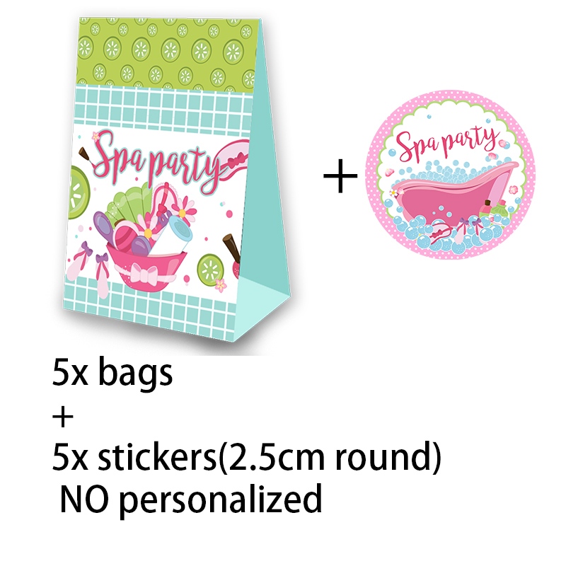 SPA Theme Party Favor Popcorn Box Candy Box Box theme Birthday Party Supplies Decoration Party Suppli: Candy Box-J-5PCS