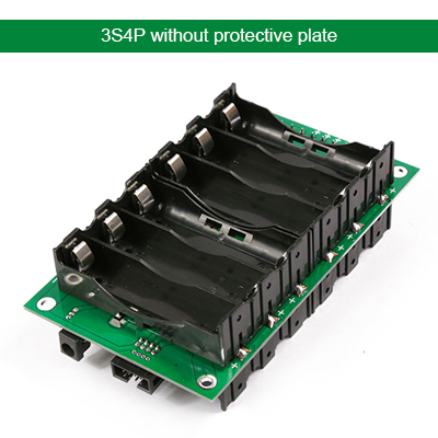 Diy 12V 3S Power Muur Batterij Houder 18650 Batterij Spoelen Bescherming Bms 18650 Batterij Box Kan Worden gestapelde: 3S 4P without BMS