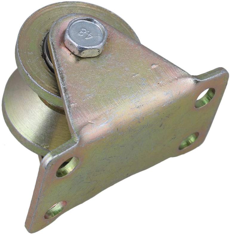 Stålrille stivt styrehjul 1.2 &quot; dia 45#  til industrimaskiner vogne 200kg