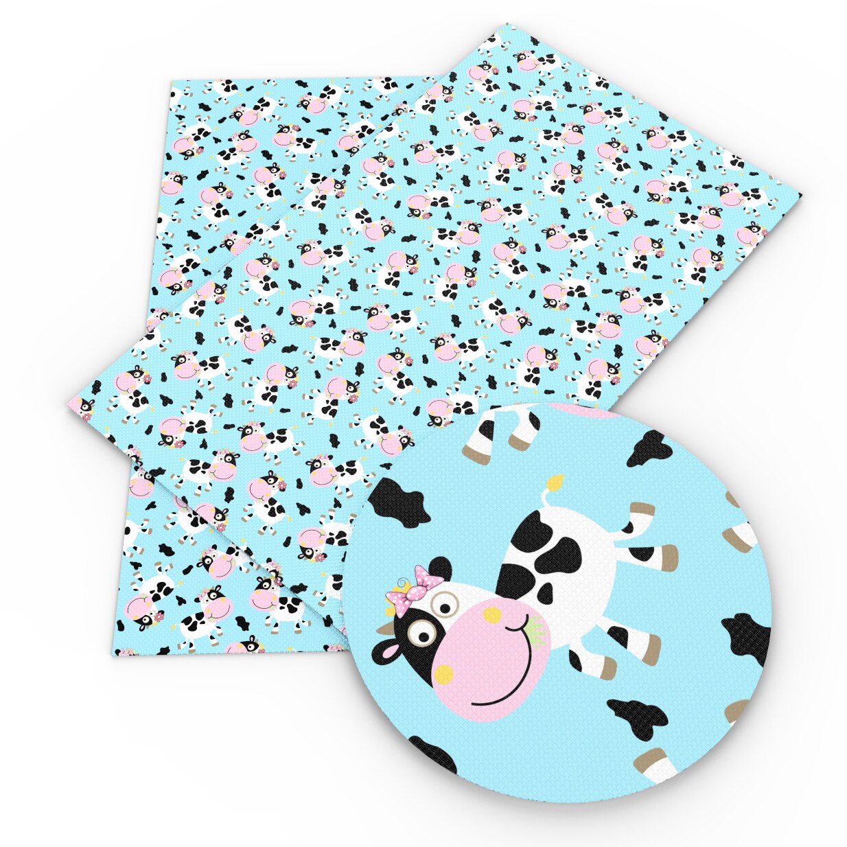 Patchwork Kuh Pferd Polyester Baumwolle Stoff für Gewebe freundlicher NäHenne Quilten Stoffe Hand Material DIY,c14065: 1115597