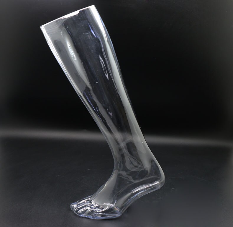 Fashionable Female Transparent Foot Mannequin Foot Model On