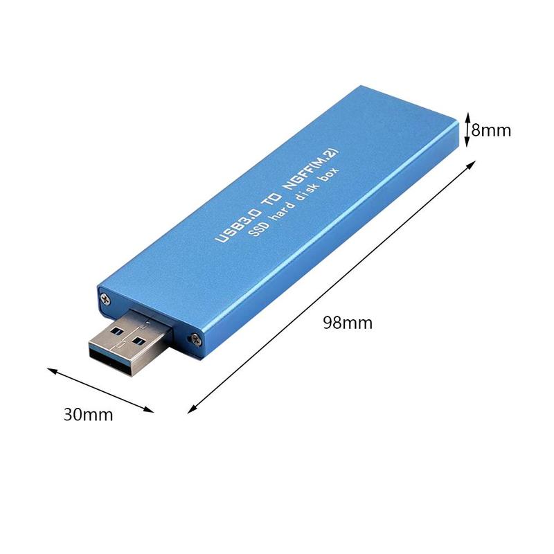 USB 3.0 to m. 2 (NGFF) SSD external storage box support rate to disk transmission hard up 5Gbps removable box B1R1