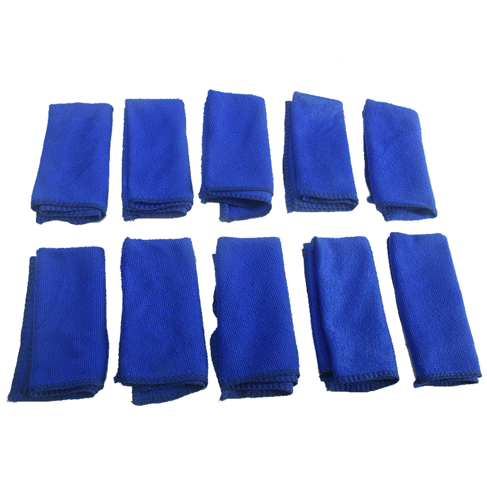 10 Pack Handdoek Absorberende Auto Zachte Doeken Microfiber Cleaning 30*30Cm Sneldrogende Stofdoek Wassen Handdoek