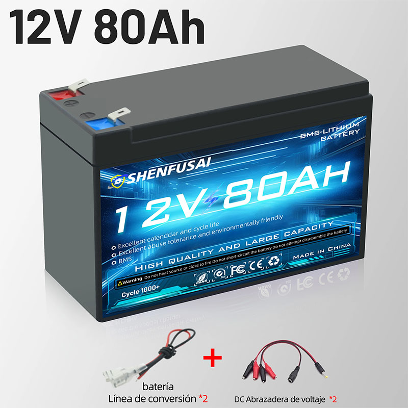 Akumulator litowo-jonowy 18650 wbudowany 12V 100Ah/80Ah BMS 30A do oświetlenia awaryjnego pojazdów elektrycznych, akumulator samochodowy do zabawek: Srebrny