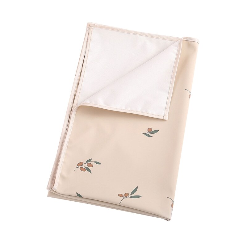 Portable Baby Changing Pad Waterproof Reusable Infant Diaper Changing Mat Cushio: Beige olives