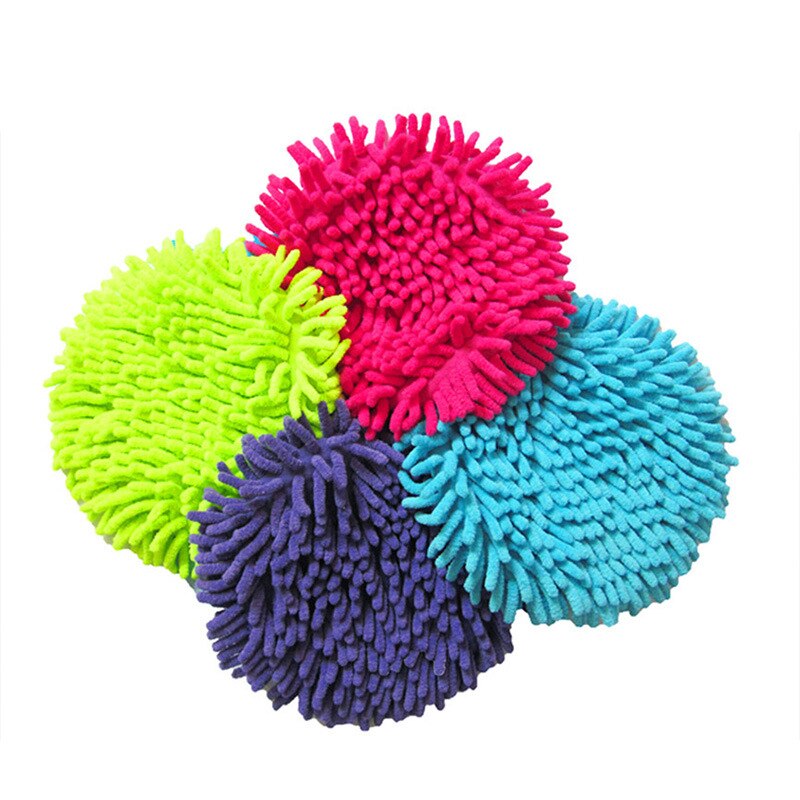 3pcs Rotating Mop Head Chenille Round Mop Head Mop Head Replacement