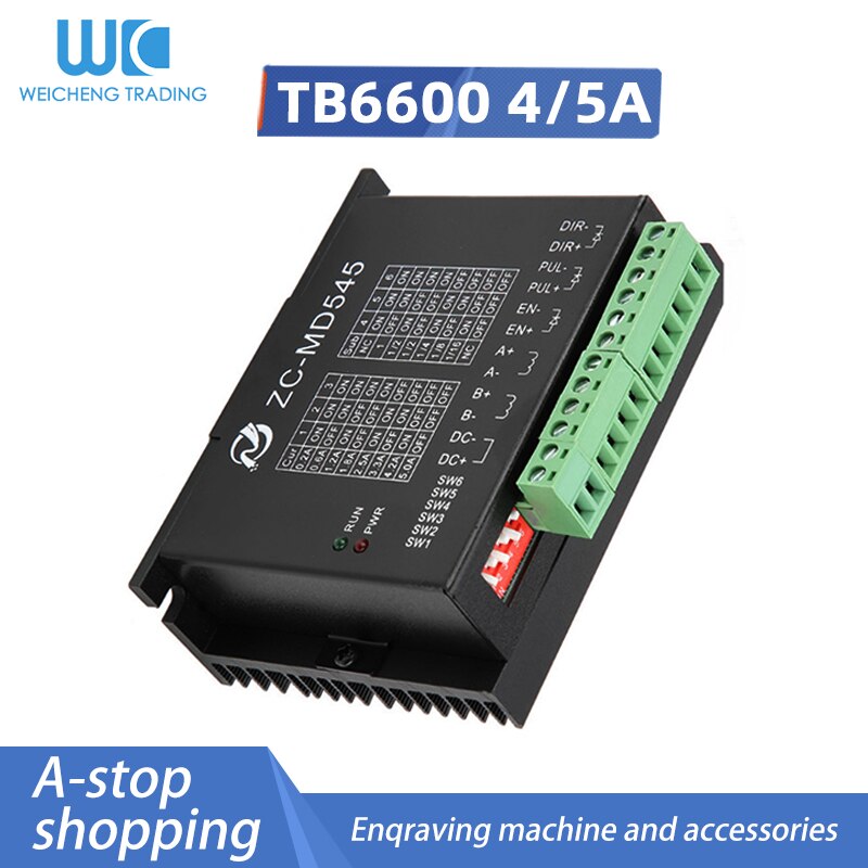 TB6600 4A 5A stepper driver CNC controller nema17 nema23 TB6600 Single axis Two Phase Hybrid stepper motor for cnc parts