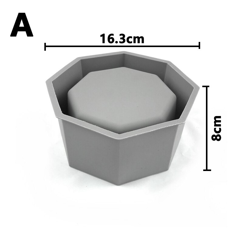 3D Handgemaakte Maken Siliconen Mallen Voor Cement Plant Pot Mallen Succulent Bloempot Beton Cement Klei Mal Vorm