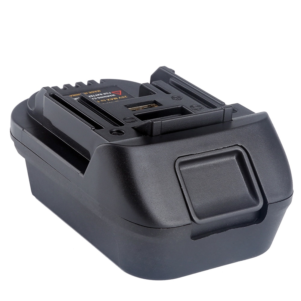 Dm18m batteriomvandlaradapter för milwaukee 18v eller dewalt 20v litiumjonbatteri omvandlas till 18v litiumjonbatterier