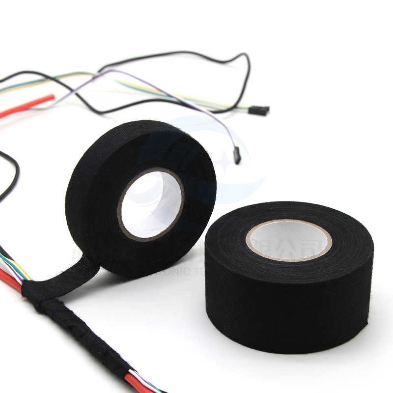 Hitzebeständiges, selbstklebendes Stoff-Stoffband, 9–50 mm, für Kfz-Kabelband, Kabelbaum, Kabelbaum, elektrische Wärmebänder