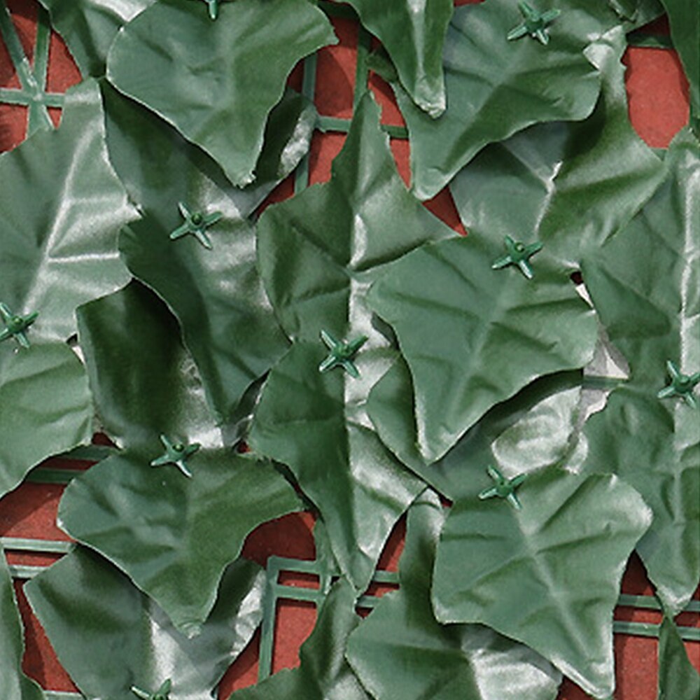 Kunstige hæk blade faux lvy leaf privatliv hegn skærm til have dekoration 0.5 x 1m baghegn hegn mesh altan haven hegn: 3