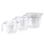 150ml/300ml/600ml Transparent plastic measuring cup Clear Jugs with handle Kitchen Baking tools: Transparent / 150ml
