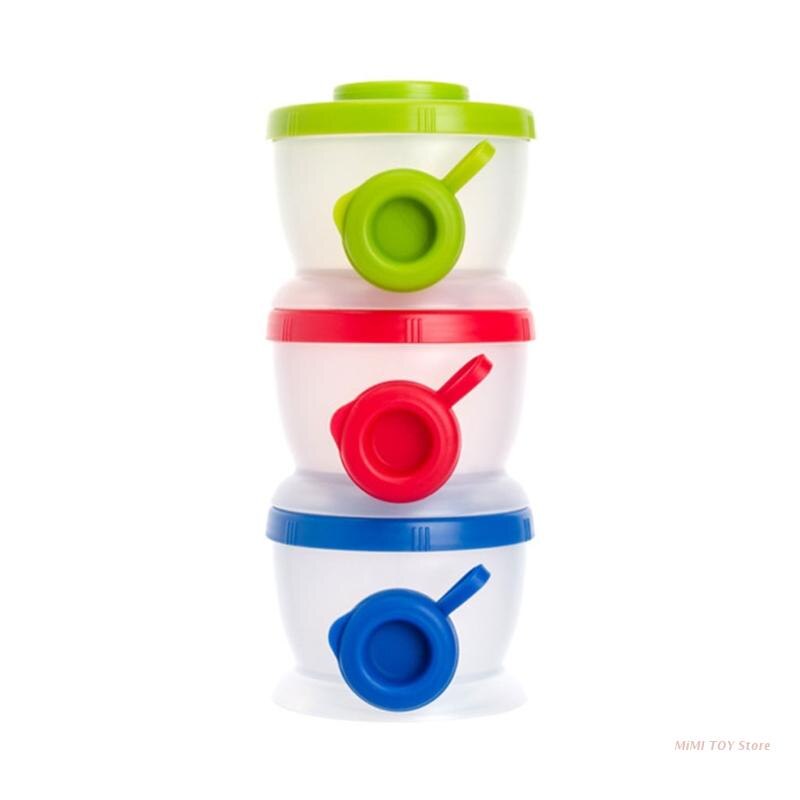Dispensador De Leche En Polvo Redondo Portátil De 2 Piezas - Caja
