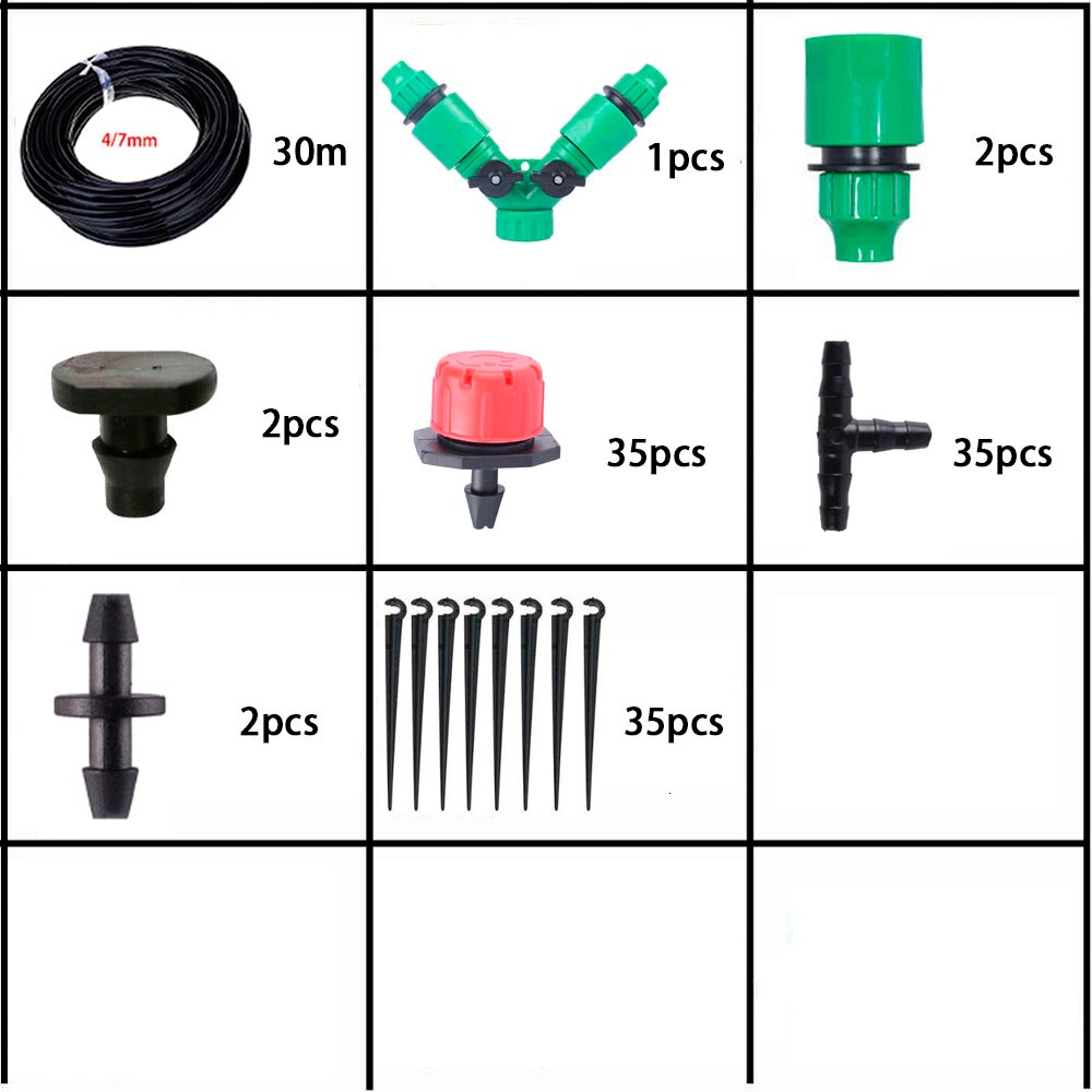 DIY Garten Mikro Tropfen Bewässerung Bewässerung System Garten Bewässerung Bewässerung Bausatz Topfpflanze Bewässerung System Wasser Brunnen: Marine Blau