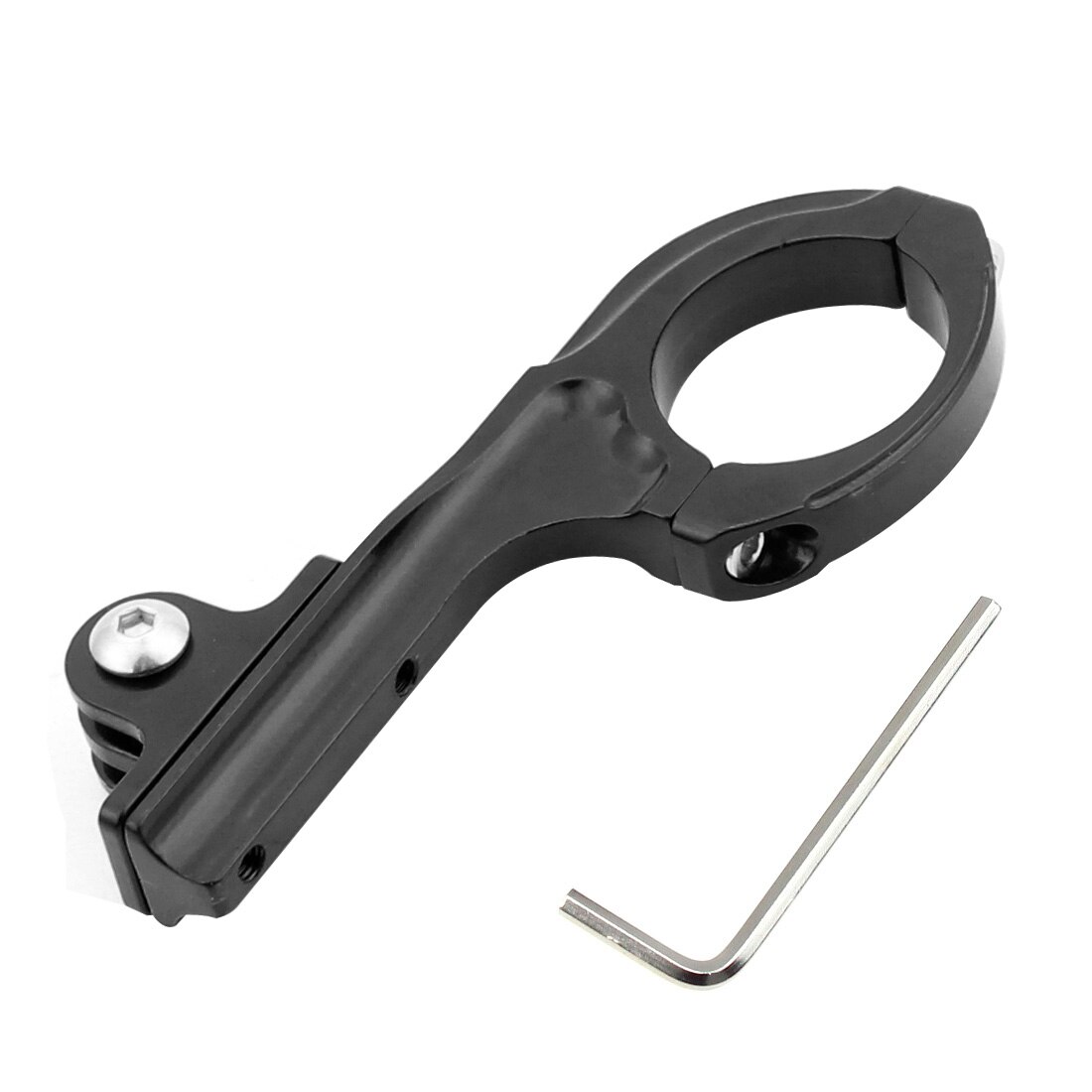 BGNing-soporte para manillar de bicicleta, de aluminio, para manillar de motocicleta de 30-31,8mm, negro para cámara Gopro Hero 2 3 3 + 4