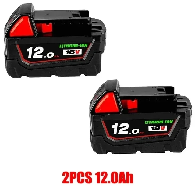 LOLRKO 18V 12.0Ah Lithium-Ionen-Akku für Milwaukee M18 Werkzeuge - Hohe Kapazität 12000mAh Ersatz