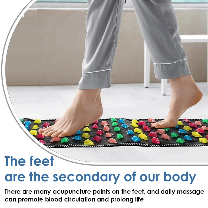Fingerpressure Board Foot Foot Massage Pad Health Walk Foot Pressure Board Massage Pad Imitation Goose Soft Stone Road