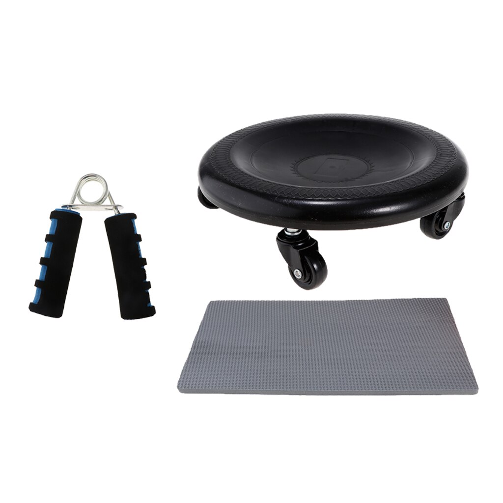 Abdominal Wheel Roller Workout AB Muscle Exerciser & Hand Gripper Strengthener for Home Office Gym Fitness