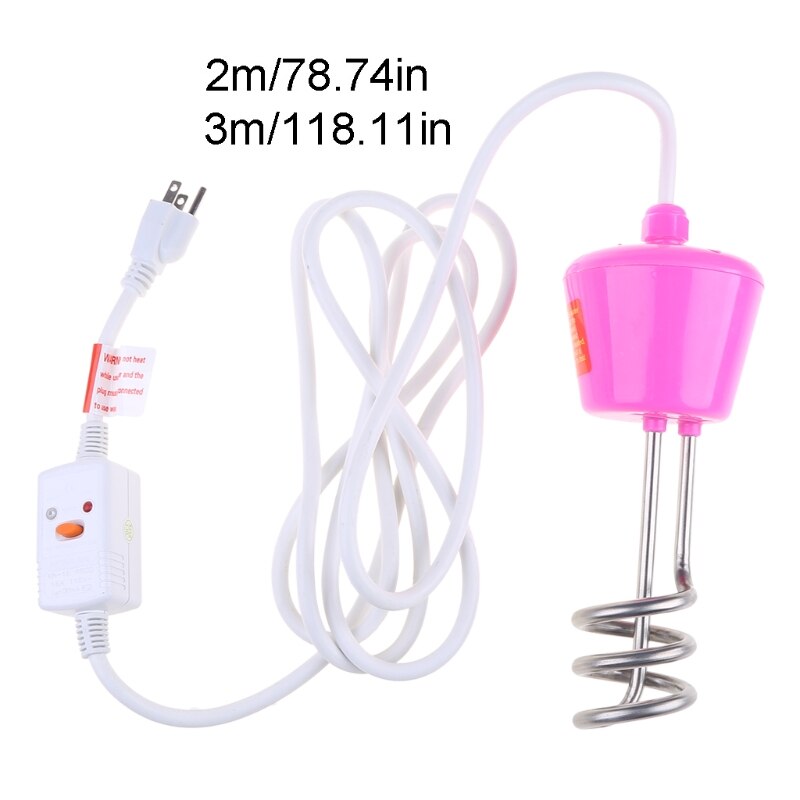 Protable 1500W Electric Water Heater Floating Spiral Immersion Heating Element