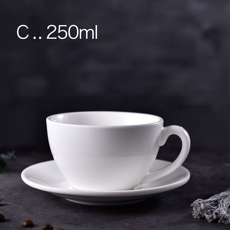 Keramisk te hvid kaffekop sublimeringstryk logo porcelænskrus: 250ml
