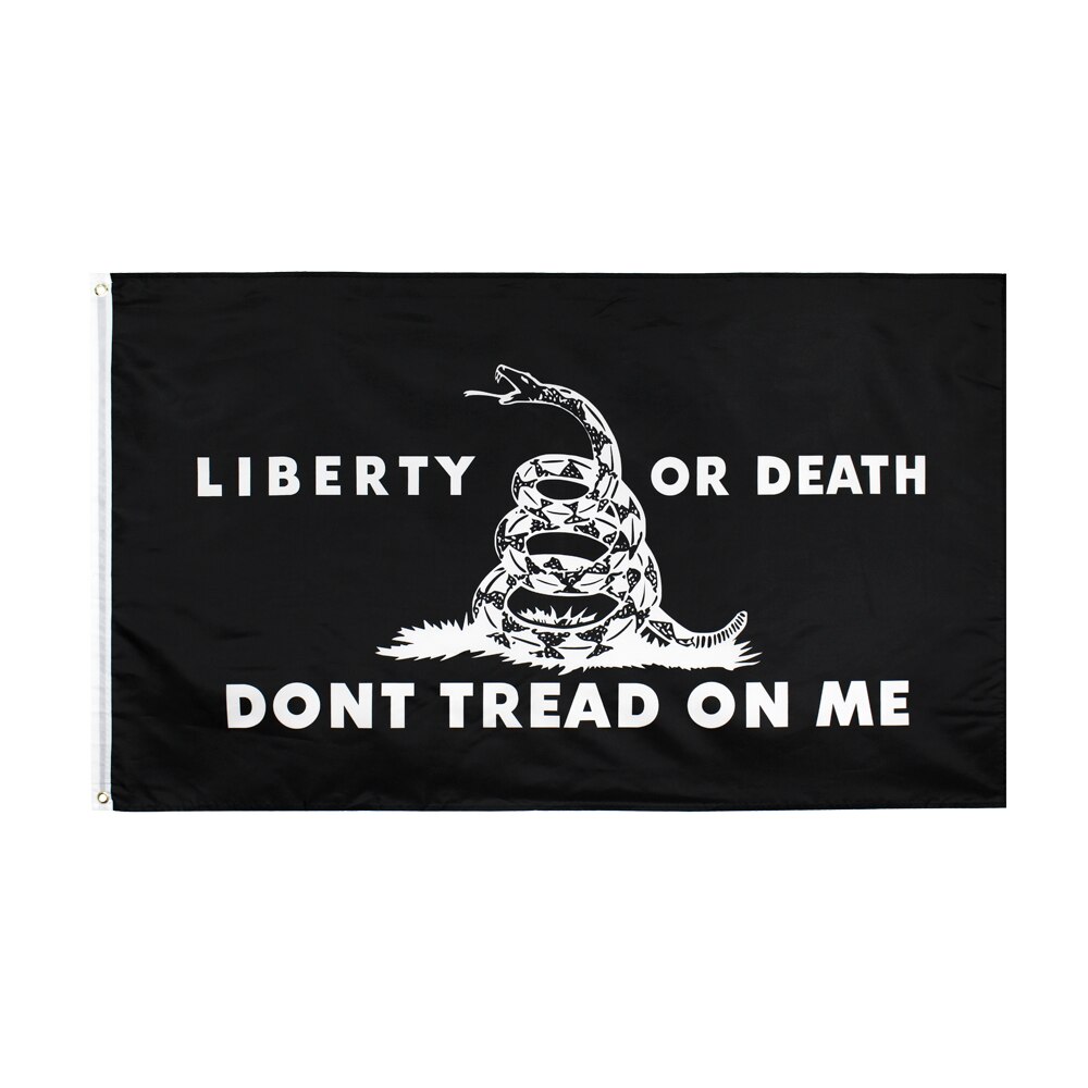 90x150 CM dont tread on me Yellow Snake gadsden flag