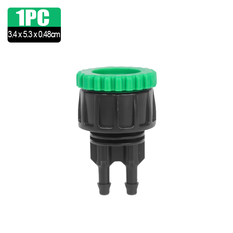5/1 Stuks Kraan Adapter 2 Way Splitter Boerderij Druppelirrigatie Slang Connector Tuin Plant Bloem Bed Water Irrigatie Accessoires: Bruin