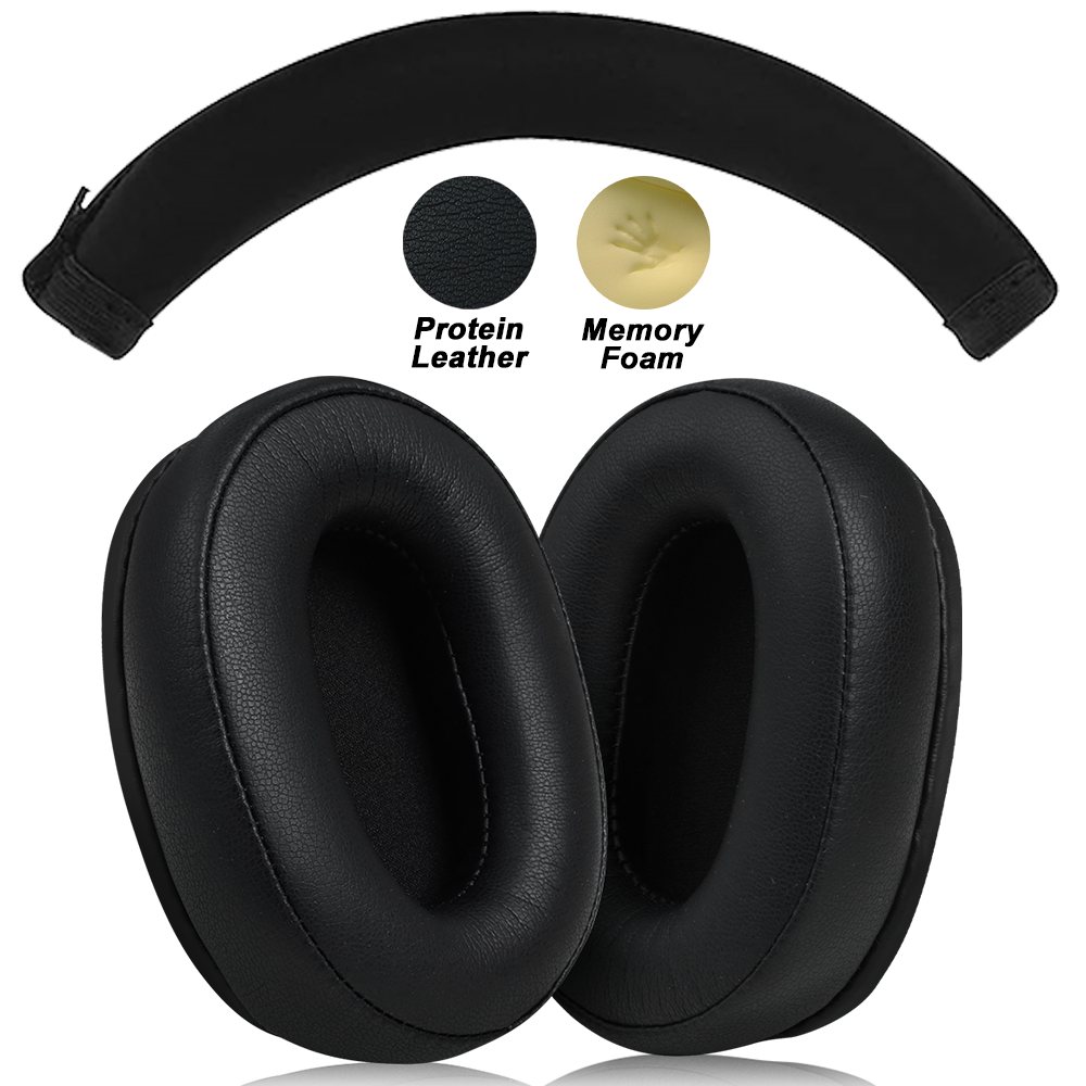 Ersatz für Audio--Technica ATH-MSR7b M10X/M20X/M30X/M40X/M50X/Profi5v/SX1a/10X8cm 100X80mm Ohrpolster Kopfhörerkissen: Militärgrün