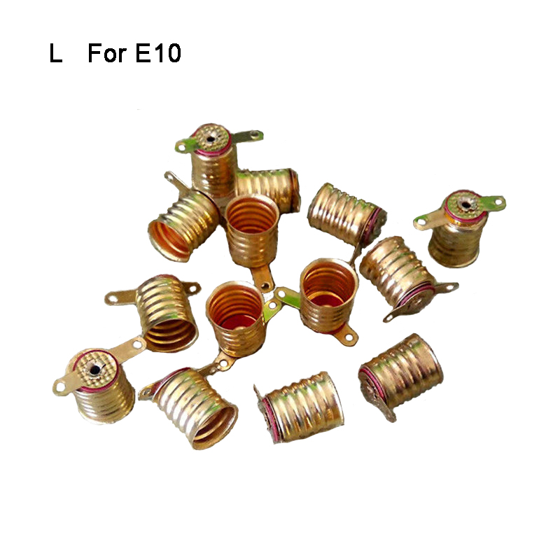 E14 E12 B22 E10 Soporte de casquillo de base de tornillo para bombilla de lámpara de luz: Rojo