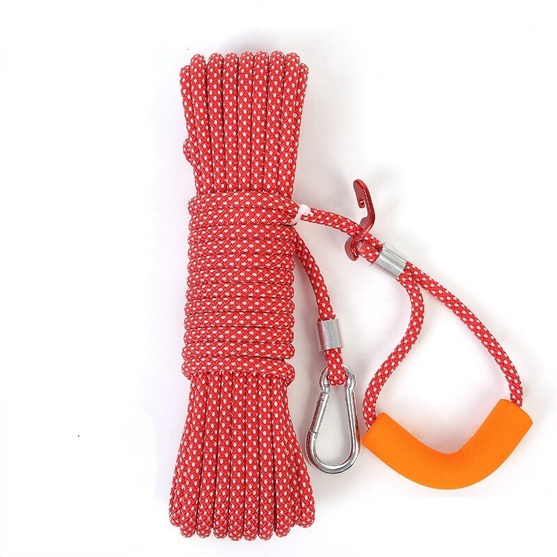 Comodo stendibiancheria da campeggio antivento antiscivolo Paracord corda da trekking 5M 10M 15M tirare stretto campeggio crogiolarsi corda: rosso / 15M