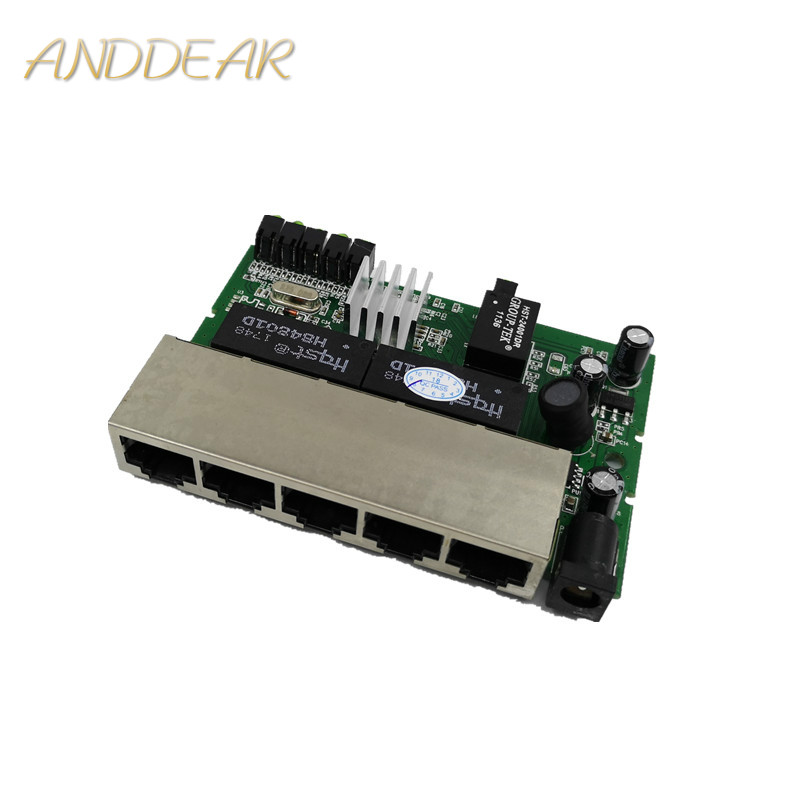 OEM 5 Port Gigabit Ethernet Switch module network switches module 10/100/1000mbps US EU plug switch lan combo