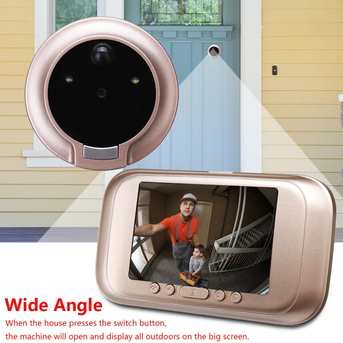 Smart High Definition 3.5 Hd Video Deurbel Huishoudelijke Surveillance Anti-Diefstal Camera Video Bewegingsdetectie Champagne
