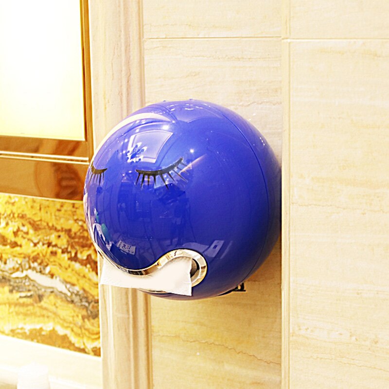 Tissue Box ABS Cute Ball Paper Box Hygienic Paper Storage Container Living Room Bathroom UD88: blue