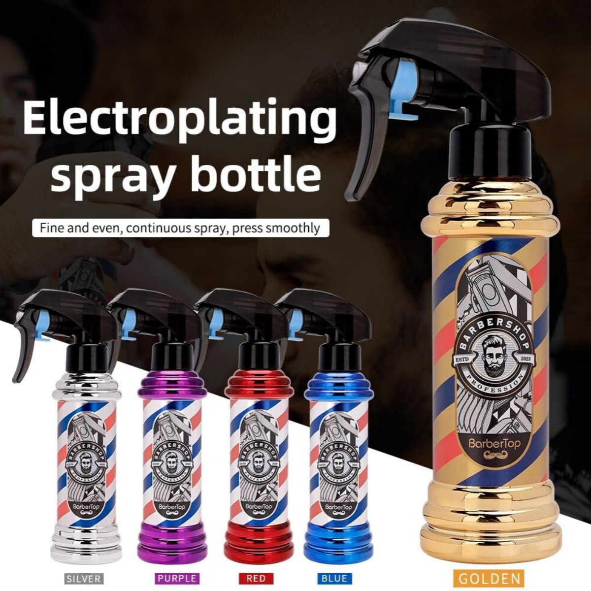 Pulverizador de agua para peluquería, botella pulverizadora para peluquero, herramientas de corte de pelo, accesorio de estilismo para barbería
