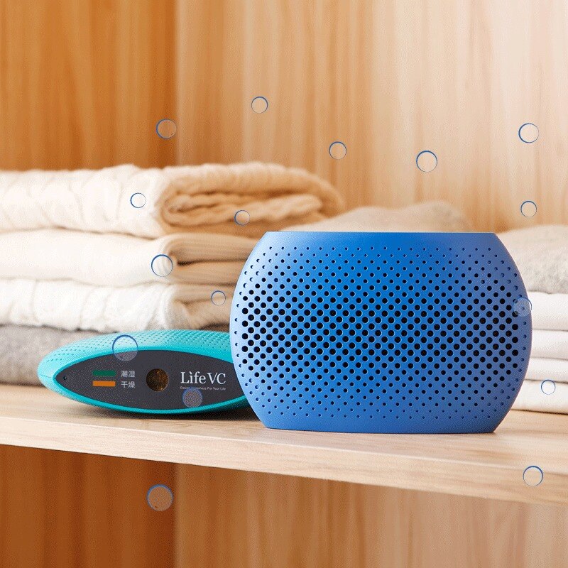 Rechargeable Mini Dehumidifier Cordless Renewable Air Dehumidifier Absorbing Moisture Air Dryer for Home Wardrobe