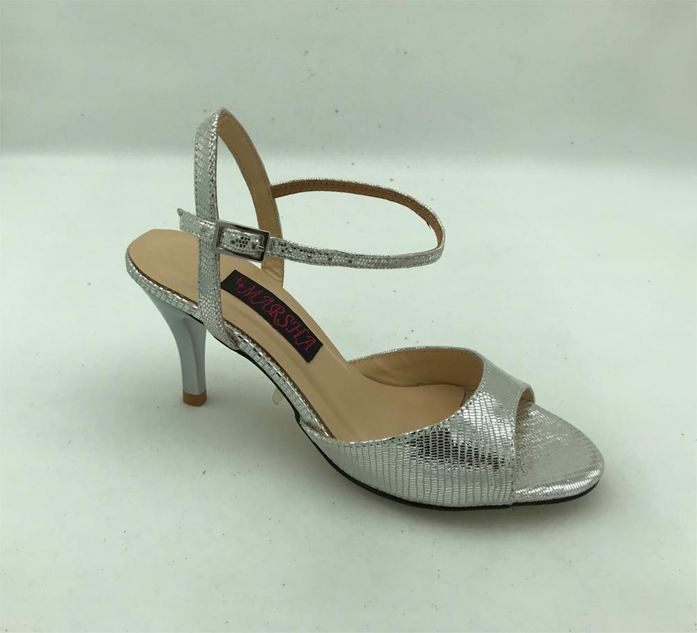Chaussures de danse Tango argentine confortables et à la chaussures de mariage et de fête pour les femmes avec semelle extérieure en cuir dur T6290B-SL