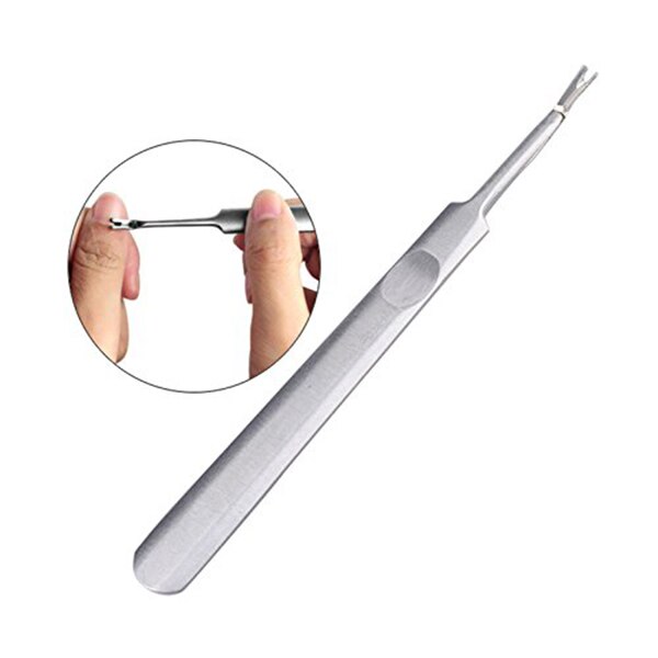 Cuticle Trimmer Stainless Steel,Dead Skin Fork Trimmer Cutitle Women Manicure Nail Tool