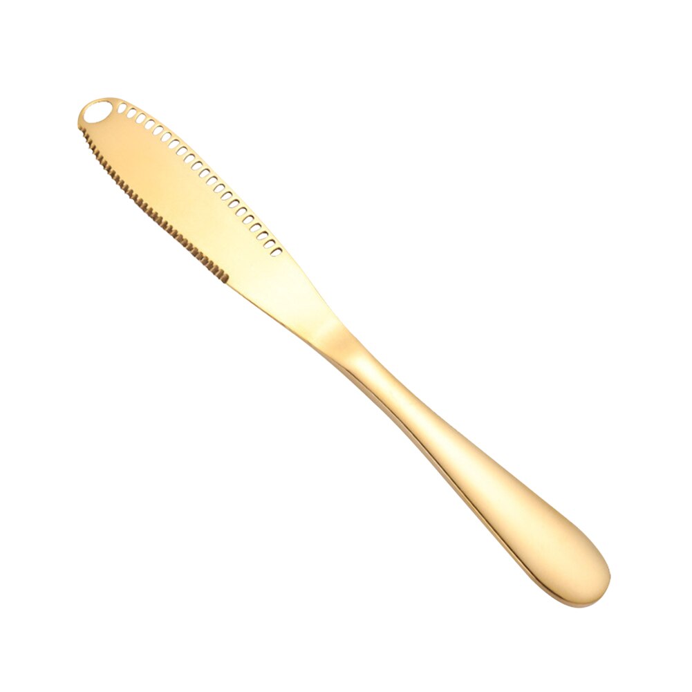 Couteau ancien à beurre ou fromage en argent et vermeil - Canada
